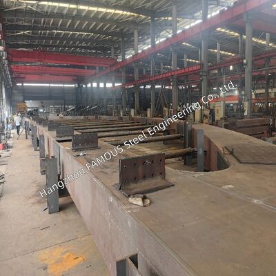 Heavy Steel Arch Bridge Engineered Fully to US AASHTO LRFD20 AISC303 & AWS D1.5 Welding Standards