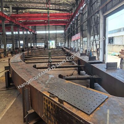 Heavy Steel Arch Bridge Engineered Fully to US AASHTO LRFD20 AISC303 & AWS D1.5 Welding Standards