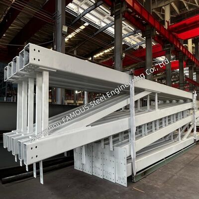 Prefabricated Tubular Steel Truss and Box Section Portal Frame for Industrial Building