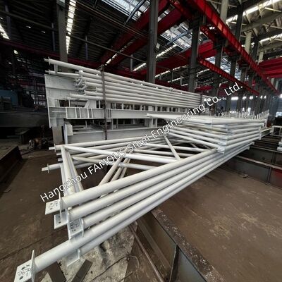 Prefabricated Tubular Steel Truss and Box Section Portal Frame for Industrial Building